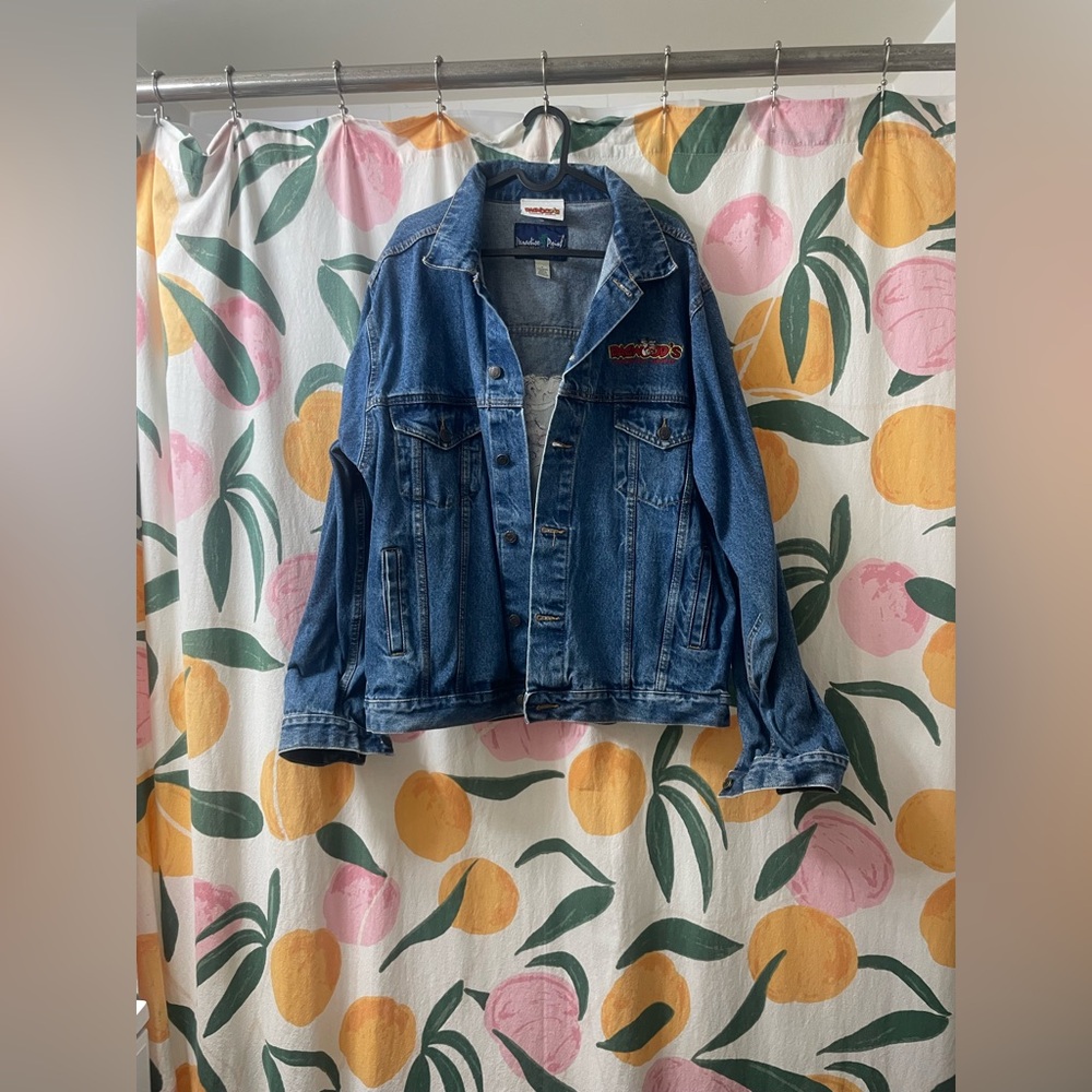 Vintage Dagwood Sandwich  Shoppes Denim Jacket with Embroidered Patch